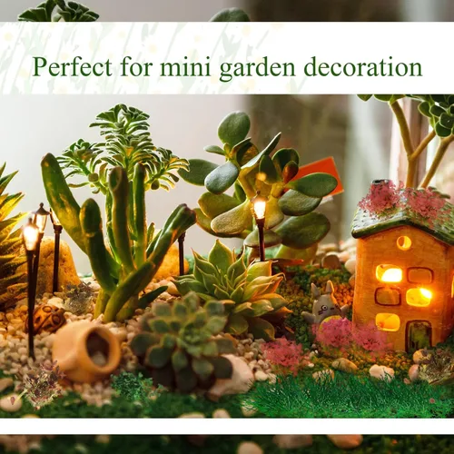 Miniatura 6 de Redbaker 288 Piezas Mechones de Césped Estático Racimo de Flores Grupos de Vegetación Autoadhesivos Mechones de Césped de Modelo Artificial DIY