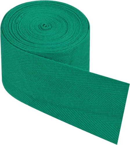 Miniatura 34 de PATIKIL Cinta de sarga de algodón de 1 pulgada, 50 yardas, cinta de algodón, cinta de encuadernación al bies, cinta de espiga para costura, Verde