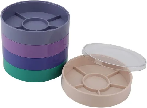 Miniatura 6 de Piezas de reloj de 5 capas Caja de almacenamiento Herramientas de reloj Contenedor de almacenamiento Tornillo Componente Movimiento Piezas