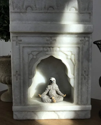 Miniatura 3 de Juego de 5 figuras de yoga con perezosos, figuras de acción de estatua de perezoso de 3 pulgadas, posturas de decoración de yoga