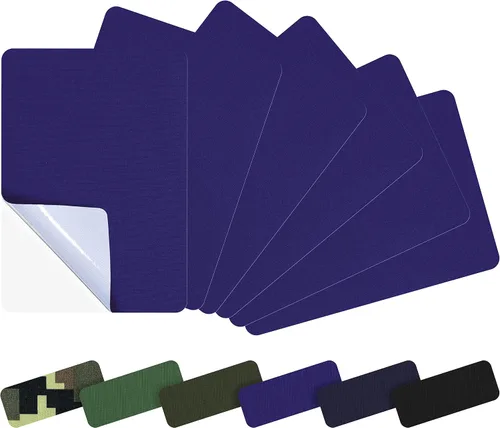 Miniatura 54 de Azobur Parches de reparación de chaquetas de plumón, impermeables, autoadhesivos, parches de tela de nailon para chaquetas hinchadas