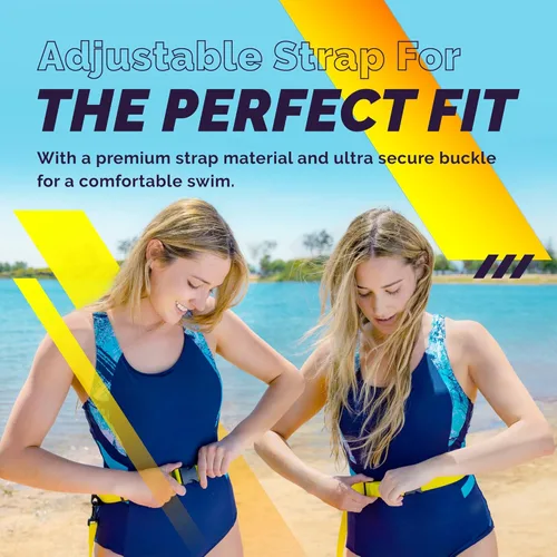 Miniatura 6 de Sunlite Sports Boya de natación de alta calidad, altamente visible, impermeable, de seguridad, flotador, entrenamiento para natación en aguas Boya