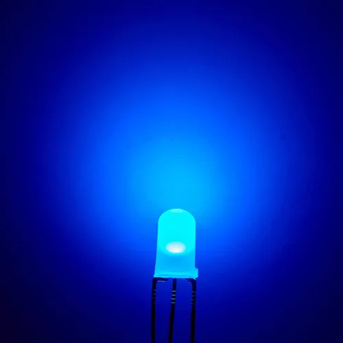 Miniatura 3 de CHANZON 100 luces de diodo LED difusas rojas y azules de 0.197 in, cátodo común (esmerilado redondo bicolor) lámparas de bombilla de iluminación F)