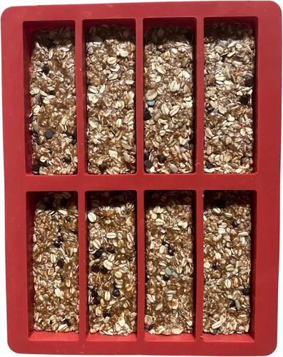 Miniatura 4 de Bold Maker - Molde de silicona rectangular de 8 cavidades (2 unidades) - 23815 - Ideal para barras de granola, barras nutricionales, barras