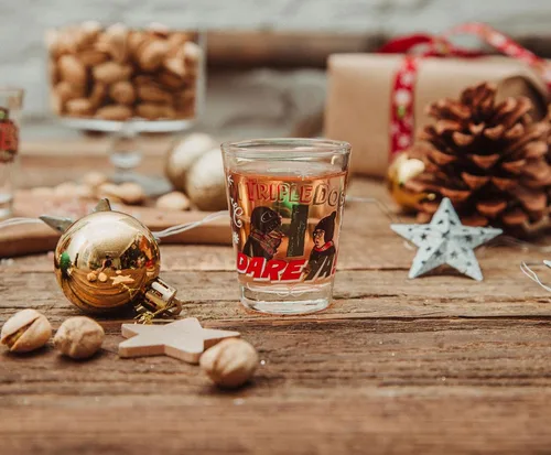 Miniatura 6 de Silver Buffalo A Christmas Story Quotes - Mini vasos de vaso de whisky de 2 onzas, juego de 4