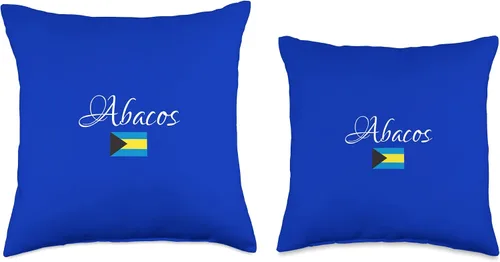 Miniatura 3 de Abacos, National Flag of the Bahamas Throw Pillow