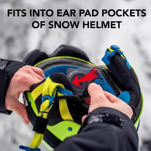 Miniatura 4 de Sena Snowtalk 2 - Auriculares Bluetooth universales para cascos de nieve con intercomunicador inalámbrico incorporado