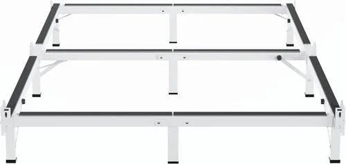 Miniatura 10 de MAF Bastidor de cama de metal Queen de 8 pulgadas, base de cama de soporte de 9 patas, marco de cama Queen para somier y colchón, base de cama Negro