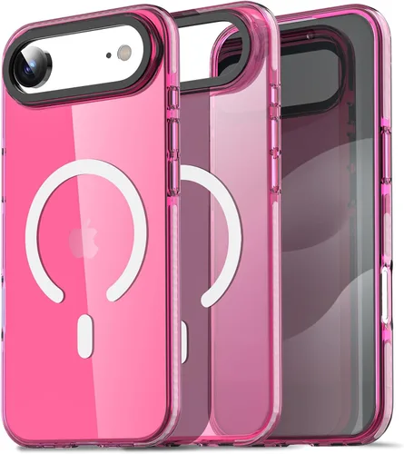 Miniatura 254 de AICase Funda protectora para iPhone 16 compatible con iPhone 16, delgada, ligera, transparente [no amarillenta] Diseño vibrante