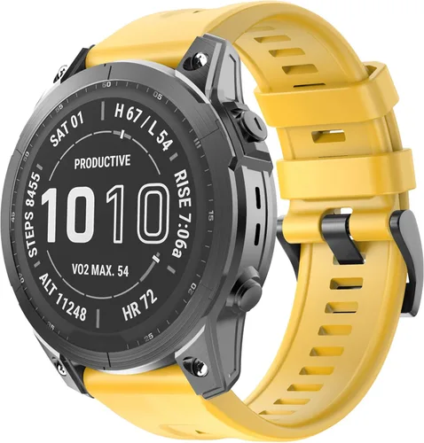 Miniatura 9 de OVERSTEP Compatible con Fenix 7X Band, correa de reloj de silicona suave de 1.024 in de ancho para Garmin Fenix 5X/Fenix 5X Plus/Fenix 6X/Fenix 6X