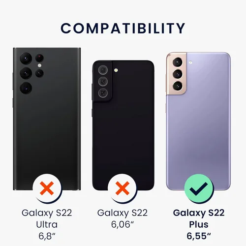 Miniatura 6 de kwmobile Funda compatible con Samsung Galaxy S22 Plus - Funda de Teléfono de Silicona TPU con acabado suave - Piedra antigua