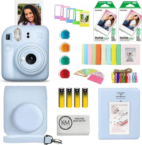 Miniatura 12 de Fujifilm Instax Mini 12 - Cámara de película instantánea Verde menta Incluye película instantánea Fujifilm Instax Mini 40 exposiciones + paquete