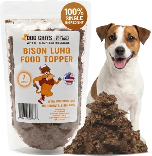 Miniatura 12 de Dog Chits Filetes de pulmón de cordero para perros y cachorros, golosinas bajas en grasas, altas en proteínas, de un solo ingrediente, rebanadas
