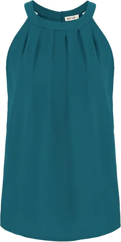 GRACE KARIN Camiseta sin mangas con cuello halter de lentejuelas para mujer, camisola elegante y brillante, para fiesta, club, cóctel, chaleco