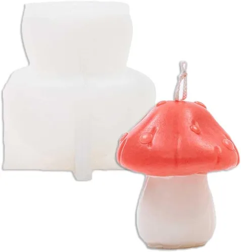 Tone Fun Moldes de silicona con forma de hongo abovedado para hacer velas, resina, velas de aromaterapia, jabón de cera hecho a mano, decoración del
