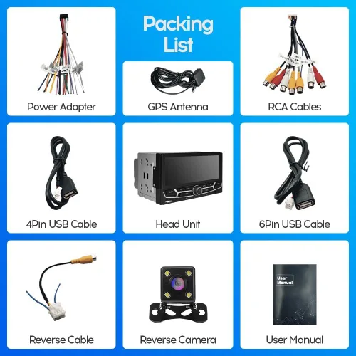 Miniatura 9 de 2024 Último estilo original del coche 6.9 pulgadas 2+32 GB IPS pantalla táctil completa Android Radio coche audio vídeo reproductor estéreo