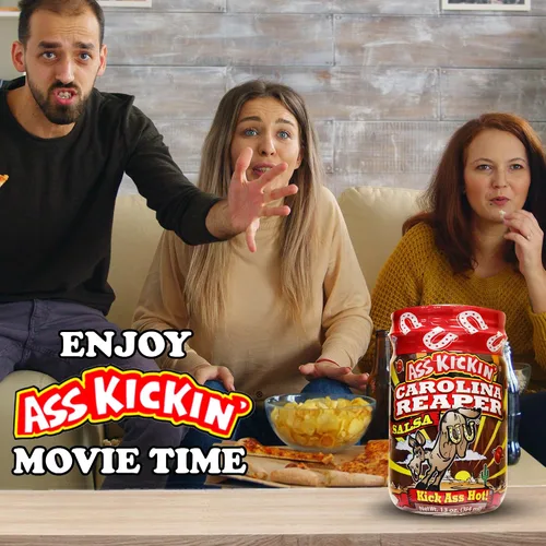 Miniatura 5 de KICKIN' Carolina Reaper Hot Spicy Salsa – 13 onzas – Salsa picante gourmet premium de Carolina Reaper para chips de tortilla, verduras y burritos