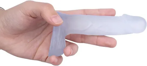 Consolador pequeño realista de 4.5 pulgadas, mini pene pequeño, consolador de estimulación del punto G, masajeador de próstata, transparente,