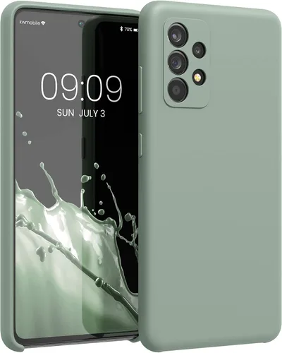 Miniatura 67 de kwmobile Funda Compatible con Samsung Galaxy A14 5G - Funda de teléfono de TPU y silicona con acabado suave - Verde Lima