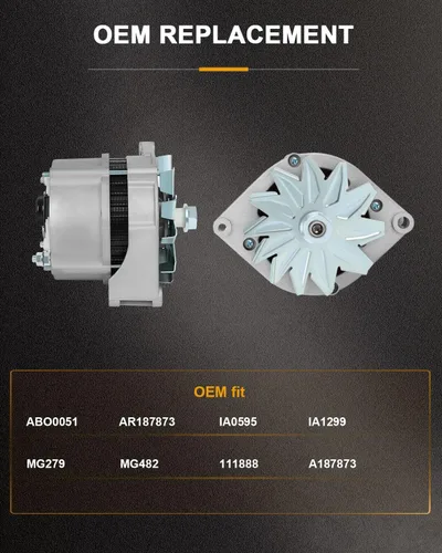 Miniatura 2 de ROADFAR Nuevo alternador de repuesto para retroexcavadora john Deere 400-24009 310/310G/310SG/315/315D/410 12161
