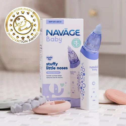 Miniatura 2 de Navage Aspirador nasal para bebés – Aspirador nasal suave aprobado por pediatras para la congestión del bebé y nariz tapada – Lechón de nariz