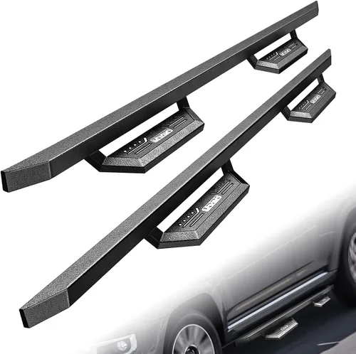 KYX Estribos para Ford F150 SuperCrew Cab 2015-2025 / Ford F250 F350 SuperDuty Crew Cab 2017-2025, Escalones Laterales de 6 Pulgadas Barras Nerf