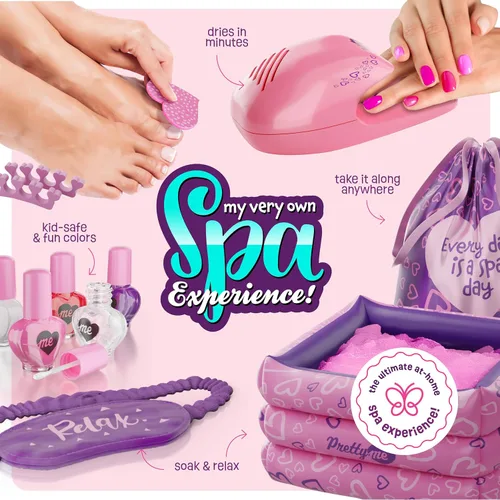 Miniatura 2 de Pretty Me Kit de día de spa para niñas, juego de regalo de manicura y pedicura para niños de 5 a 10 años, regalos para niñas, kits de pies y uñas