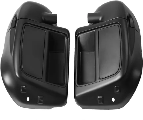 Miniatura 9 de Guantera de carenado de pierna ventilada inferior de mezclilla negra apta para Harley refrigerada por aire Touring Road King Street Glide Road Glide