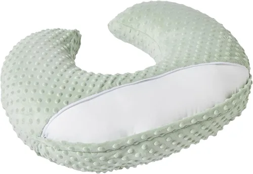 Miniatura 2 de Almohada de lactancia y posicionador corporal para bebé con funda premium para lactancia para niños y niñas, almohada de alimentación con funda Azul