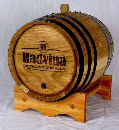 Barriles de envejecimiento de roble blanco americano auténticos grabados (2 litros) - Barriles de envejecimiento de madera nuevos para whisky,