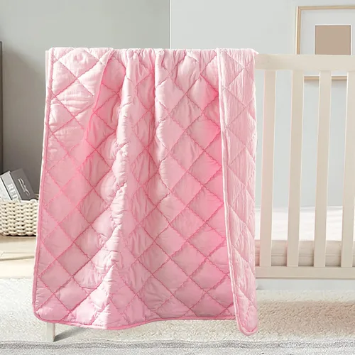 Miniatura 12 de FLXXIE Edredón de Microfibra Alternativo al Plumón para Niños Pequeños Lavable a Máquina, Manta Acolchada Súper Suave y Ligera para Cuna de Niños