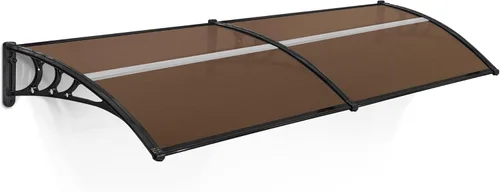 Miniatura 12 de MCombo 115.9" x 37.8" Toldo para ventana de policarbonato al aire libre, cortina para puerta de patio, cubierta de toldo, 6055-4012