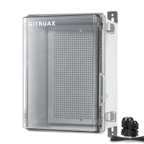 Caja de conexiones impermeable Caja de conexiones al aire libre ip67 Caja de plástico ABS y Caja de proyectos (Cubierta transparente,