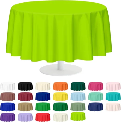 Miniatura 9 de Mulbozy 2 piezas de mantel de plástico negro para mesa rectangular, 54 × 108 pulgadas, fundas desechables de mesa para fiestas negras