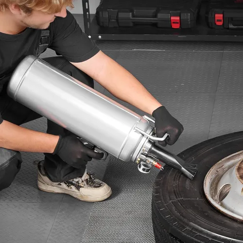 Miniatura 10 de VEVOR Asiento para neumáticos, 2.4 gal/9 L Inflador de neumáticos de aire, 150 PSI Herramienta de inflador de neumáticos portátil de mano, 87-116