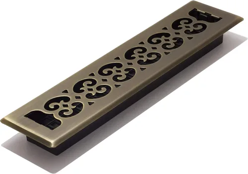Miniatura 42 de Placa embellecedora cromada Decor Grates con ornamento Acabado cepillo níquel (Brushed Nickel Finish)