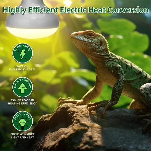 Miniatura 3 de DaToo Lámpara de calor de reptiles de 100 W, anfibios, bombilla de luz UVA, bombillas de luz diurna para lagartos, tortugas dragón barbudas