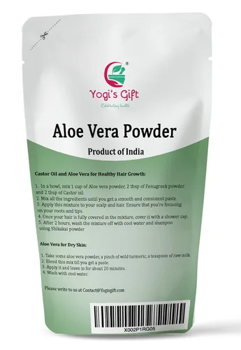 Miniatura 5 de Paquete múltiple Polvo de cúrcuma blanca + paquete de polvo de aloe vera 8 onzas cada uno