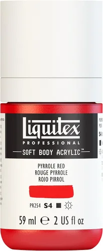 Miniatura 143 de Liquitex Professional Soft Body - Pintura acrílica, botella de 2 onzas (59 ml), blanco titanio Titanio Blanco