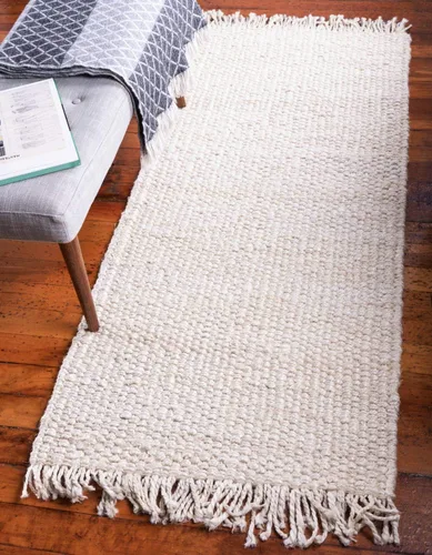 Miniatura 12 de Unique Loom Chunky Jute Collection - Alfombra de área sólida, transitoria, bohemia, 2 pies 6 pulgadas x 6 pies 0 pulgadas, gris