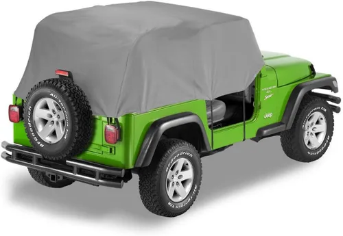Funda trasera para vehículo Bestop para todo tipo de condiciones climatológicas, de color carbón, Carbón