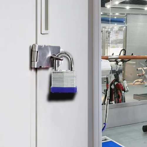 Miniatura 4 de SEPOX Trinity Candados con igual llave para exteriores, cuerpo de acero laminado reforzado de alta resistencia de 1-9/16 pulgadas 1.575 pulgadas