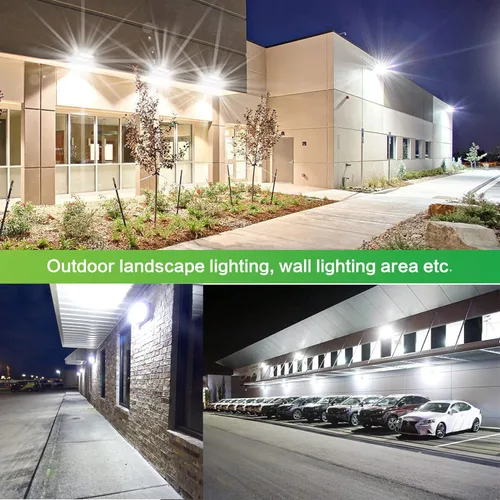 Miniatura 7 de Paquete de luz LED de pared de 80 W, 10800 lm 5000 K cabeza giratoria ajustable, luz de seguridad comercial IP65 para almacén, edificio, listado UL