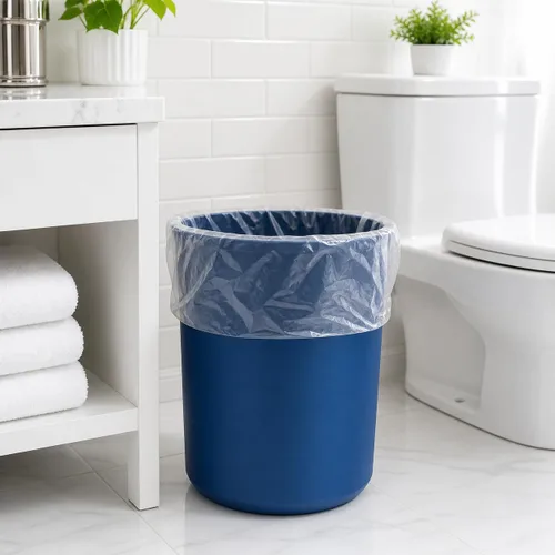 Miniatura 7 de Bolsas de basura pequeñas de 3 galones (440 unidades) para cubos de basura de plástico transparente para baño, se adaptan a contenedores de 2