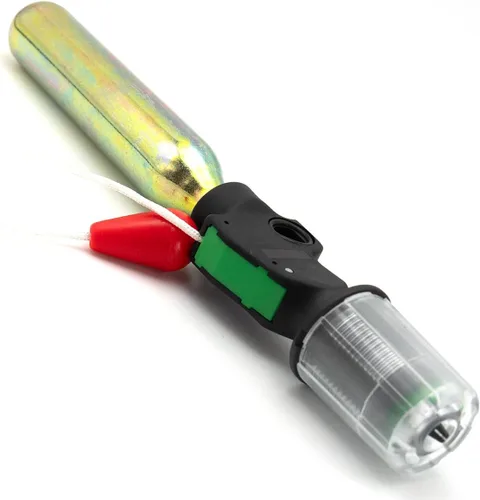 Miniatura 5 de Kit de CO2 cilindro de cartucho de 24/1.16 oz para chaleco salvavidas inflable, cinturón salvavidas repuesto botellas de metal de 1/2 pulgada