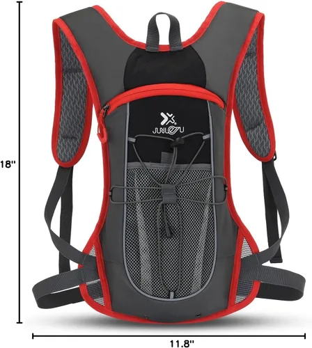 Miniatura 9 de Clape Mochila de hidratación para correr, ciclismo con vejiga de hidratación de 2 litros, mochila de agua ligera y portátil, mochila transpirable
