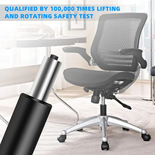 Miniatura 6 de Omyoffice Cilindro de elevación de gas ajustable para sillas de oficina, negro, capacidad de 1000LBS Dorado
