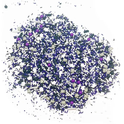 Delicious & Deadly Graveyard Smash-RIP negro, violeta, morado, blanco, plata, mansión encantada de Halloween, otoño, colorido, chispas de caramelo,