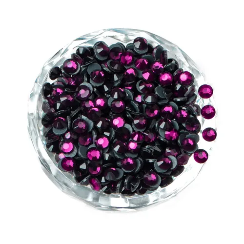 Miniatura 12 de LPBeads 10000 unidades de diamantes termoadhesivos SS6 amatista con parte trasera plana, gemas de diamantes de imitación de cristal redondas