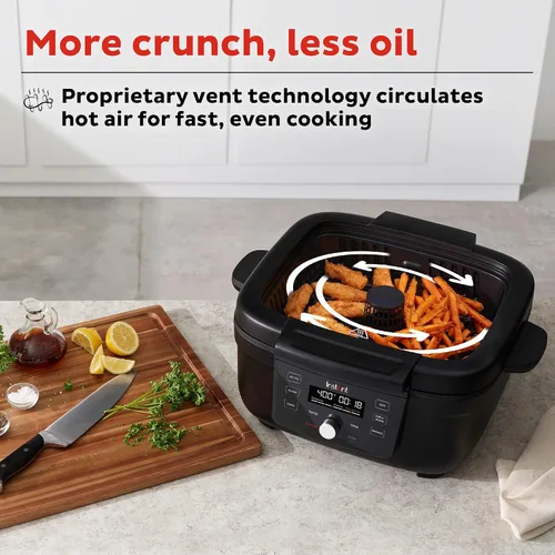 Miniatura 7 de Instant Pot Freidora de aire 6 en 1 y parrilla interior con horneado, recalentamiento y deshidratación, de los fabricantes de olla instantánea